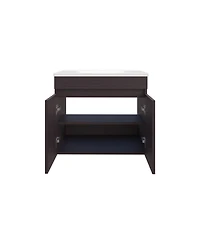 Tarentum Bathroom Vanity, 2 Doors, Shelves, White