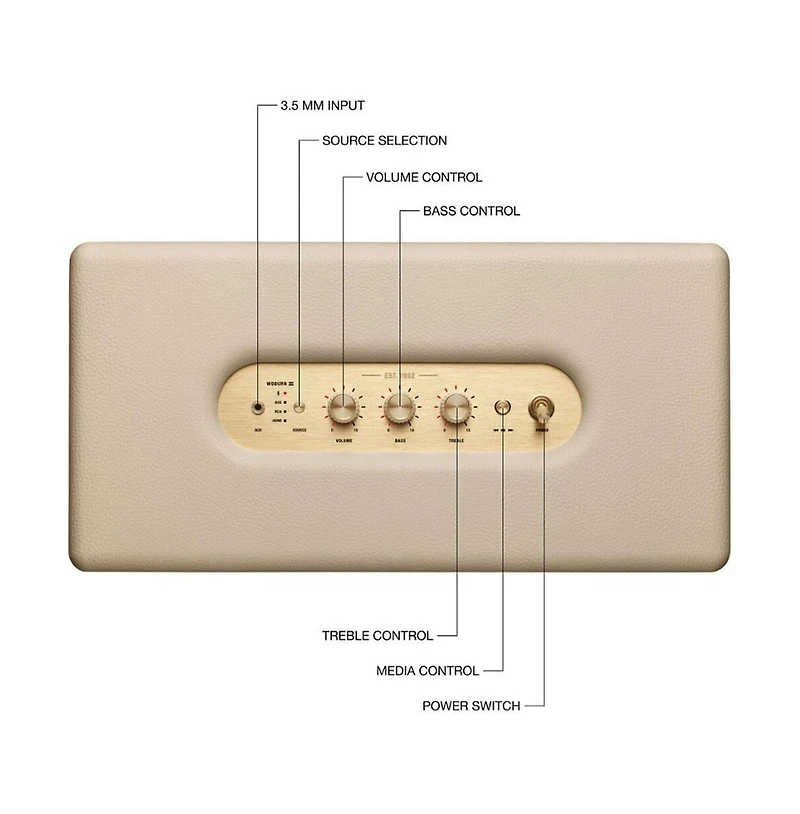 Woburn Iii Bluetooth Speaker - Cream