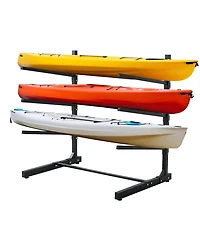 Lugo 3-Tier Freestanding Outdoor Kayak, Canoe and Surfboard Storage Rack