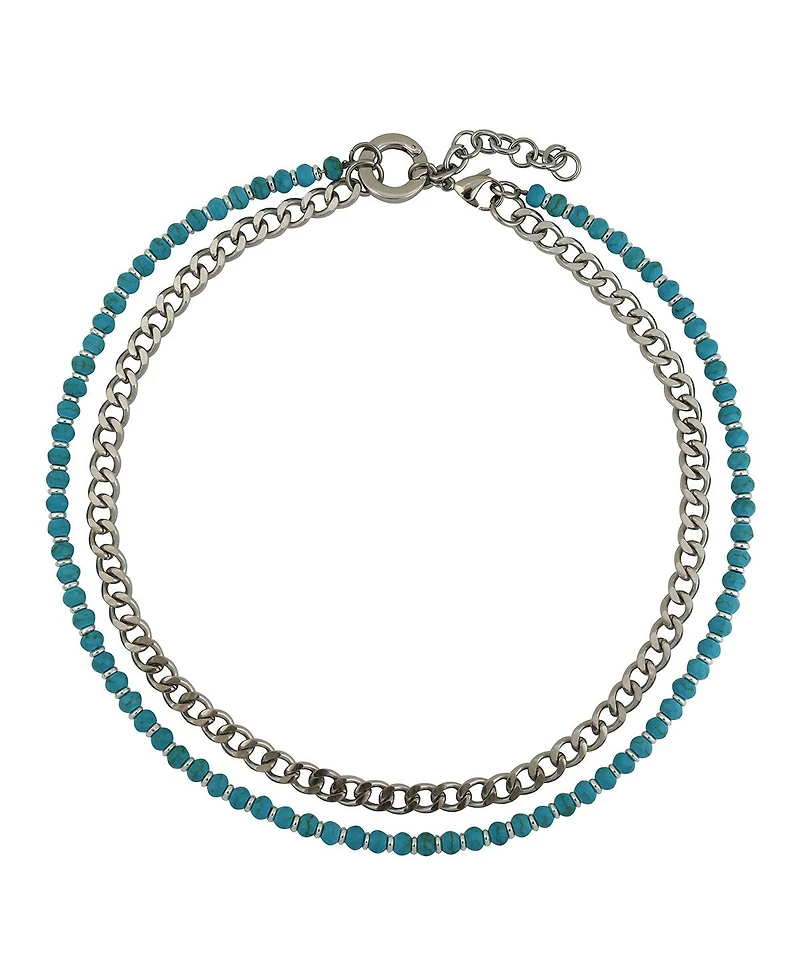 Cleo Blue Magnesite / Silver