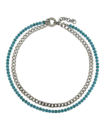 Cleo Blue Magnesite / Silver