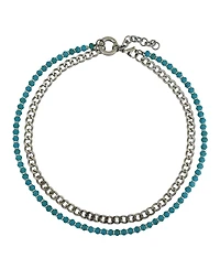 Cleo Blue Magnesite / Silver
