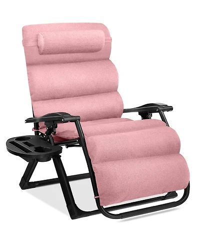 Best Choice Products Oversized Zero Gravity Chair, Folding Recliner w/ Removable Cushion