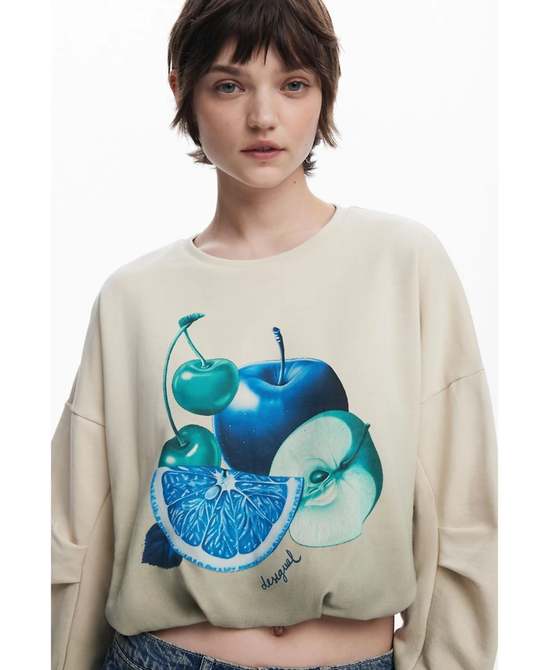 Desigual Women's Puffed fruit sweatshirt