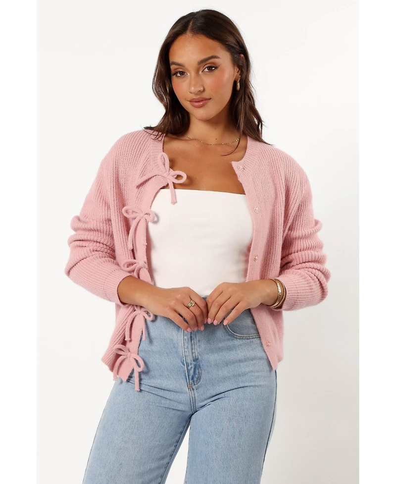Petal and Pup Women's Wilde Bow Front Cardigan