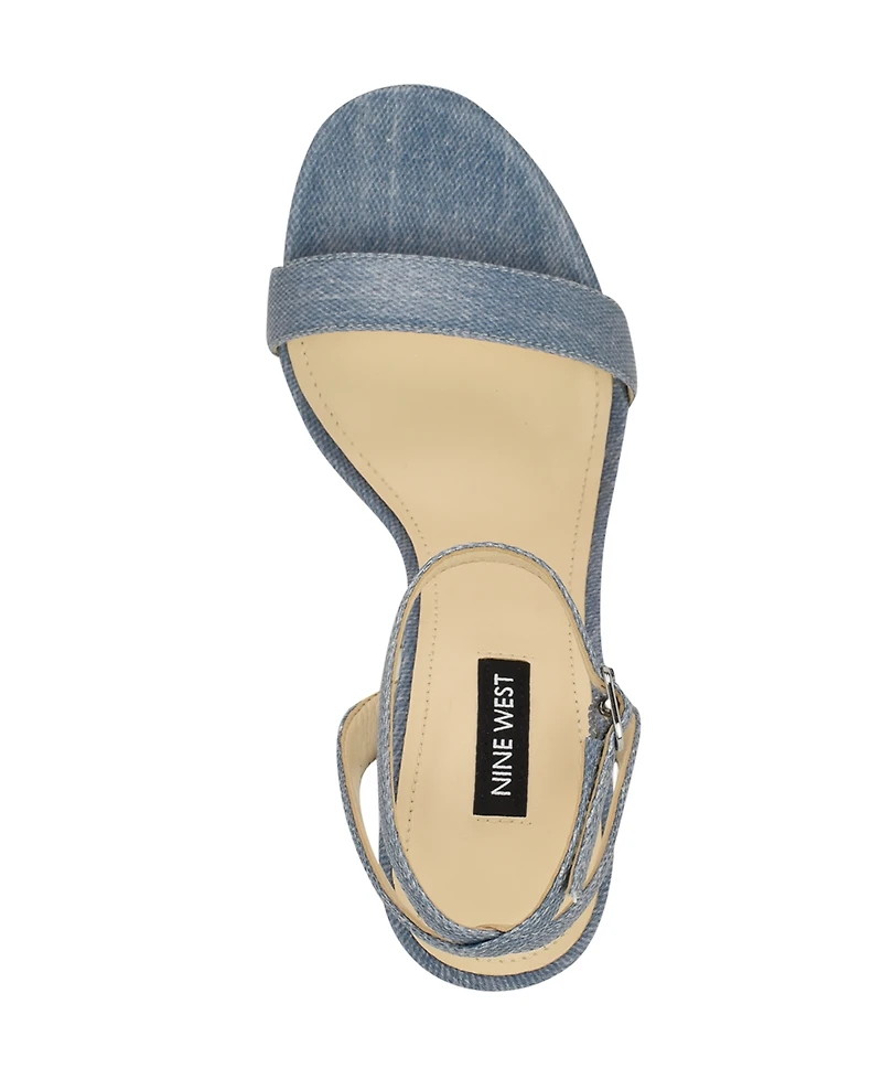 Nine West Women's Loola Ankle Strap High Stiletto Sandals