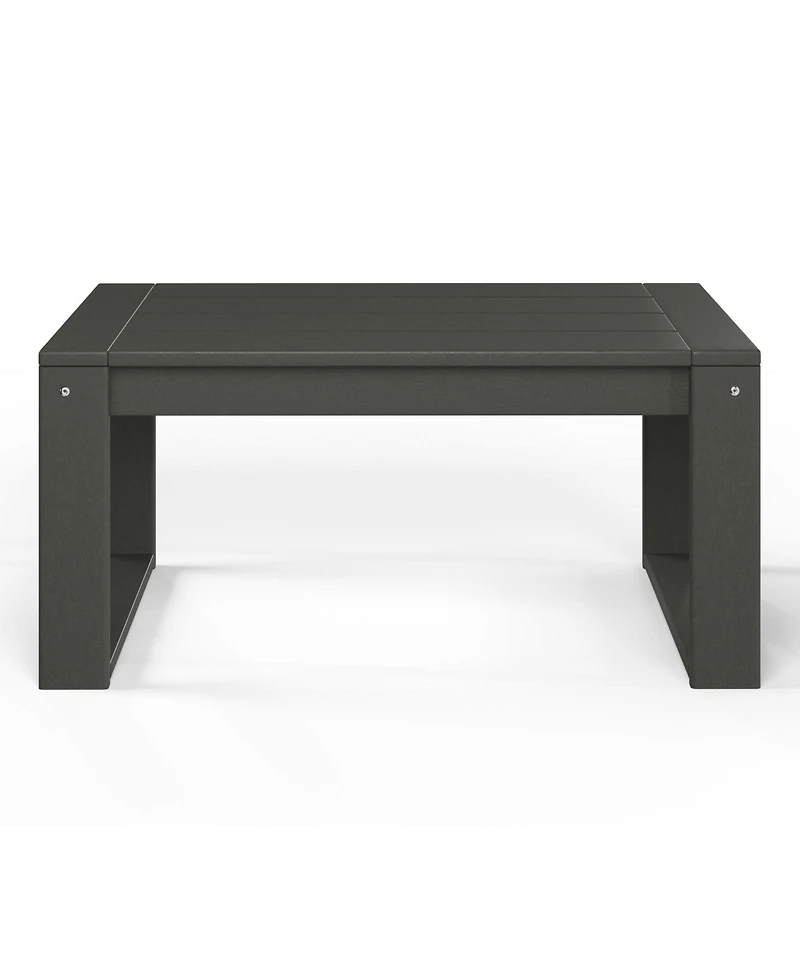 Modern Outdoor Hdpe Rectangle Patio Coffee Table