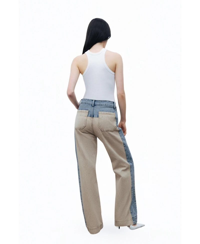 Nocturne Women's Washed High Waist Jeans