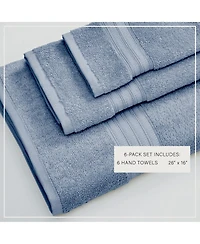 Linery & Co. Quick-Drying Cotton 6-Piece Hand Towel Set