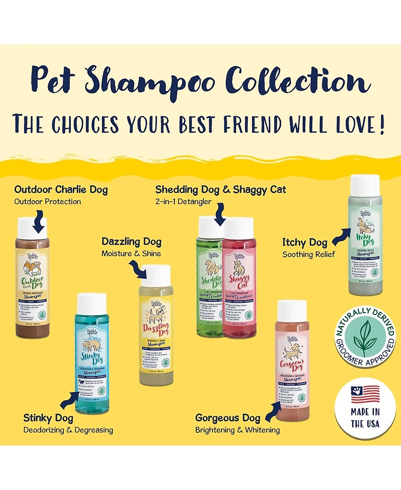 Bobbi Panter (Professional) Signature Dazzling Dog Argan Dog Shampoo Argan Oil, Vitamin A, Geranium and Chamomile