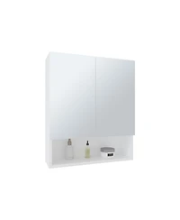 Colfax Medicine Cabinet, 2 Doors, 3 Shelves, 1 Mirror, White