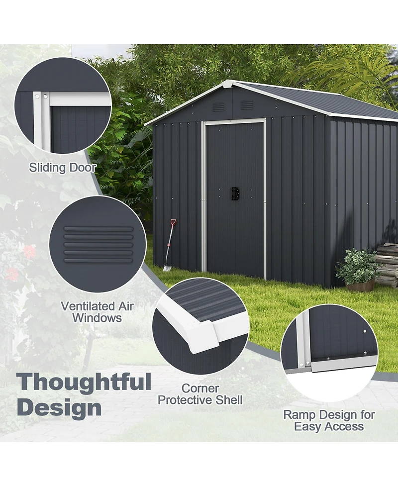 Outside Storage Shed with Lock Air Window