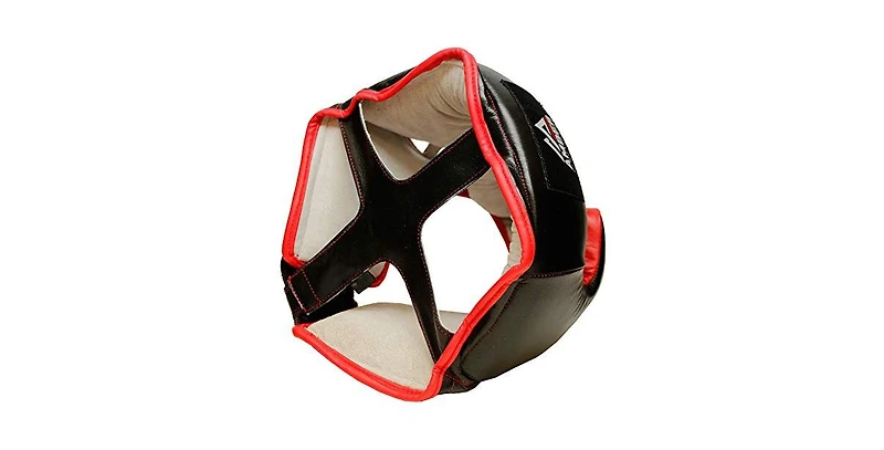 Amber Fight Gear Professional LeatherBoxing Headgear for Training Sparring Kickboxing, Mma, Muay Thai Headgear (Medium)