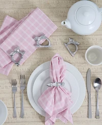 Design Imports Silver Rabbit Napkin Ring, Set of 4