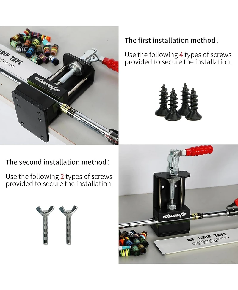 Wosofe Golf Club Regrip Vise Tool, Professional Golf Grip Kit With Hook Knife And Grip Tapes, 17 Iron Club Ferrules, Golf Club Regripping Kit, Quick S