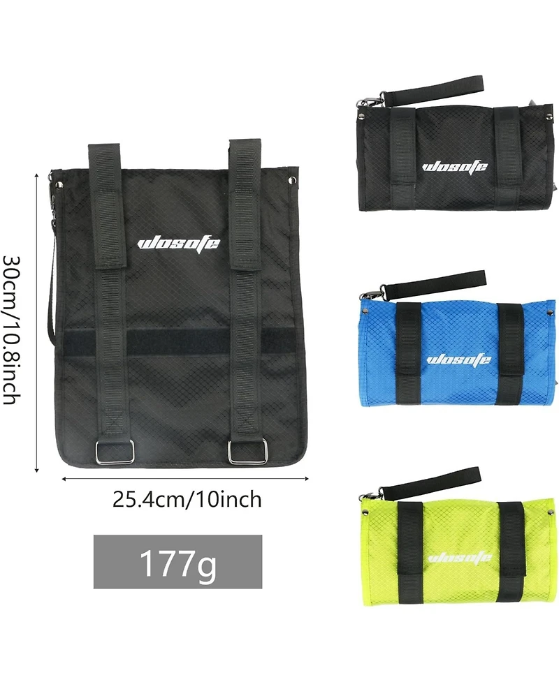 Wosofe Golf Cart Hanging Bag Lightweight Folding Storage Portable Accessories with Adjustable Strap 1 Divot Tool and 4 Tees Unisex