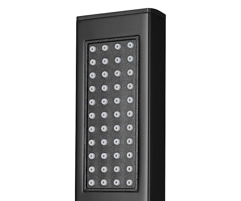 Aquaterior Shower Faucet Set Wall Mount Concealed Mixer Valve Rain Matte Black