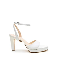 Alterre Women's White Marilyn Customizable Bridal Platforms