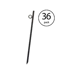 Yard Tuff Grip Rebar 18 Inch Steel Durable Tent Canopy Ground Stakes (36 Pack)