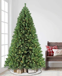 Puleo 9FT Pre-Lit Nebraska Fir Artificial Christmas Tree