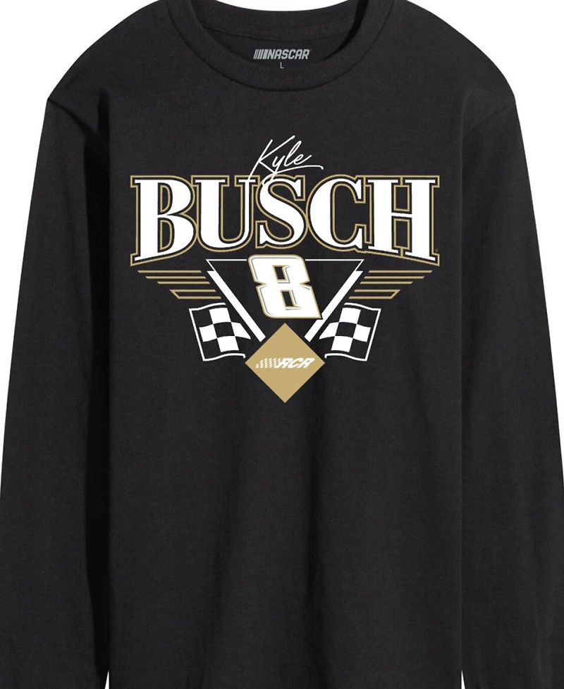 Airwaves Men's Nascar Kyle Busch 8 Long Sleeve T-Shirt