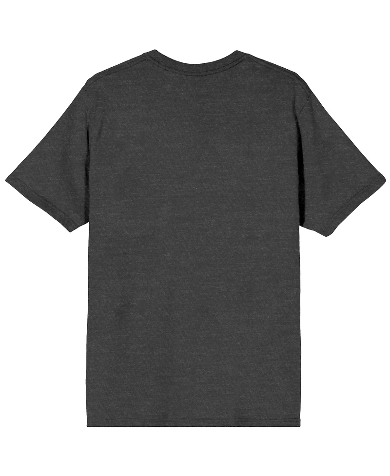 Harry Potter Men's Hogwarts Crest Charcoal Heather T-shirt-3X-Large