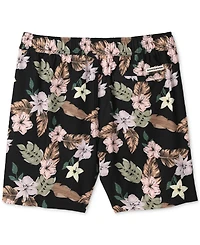 Scotch & Soda Men's Nostalgia Floral-Print Drawstring Swim Trunks