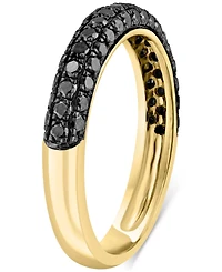 Lali Jewels Black Diamond Band (3/4 ct. t.w.) in 14k Gold & Black Rhodium