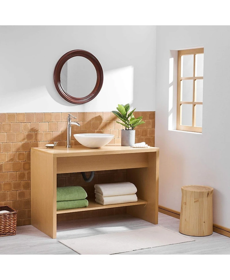 Waterfall Single Hole Single-Handle Bathroom Sink Faucet With Supply Line and Escutcheon in Oil Rubbed Bronze