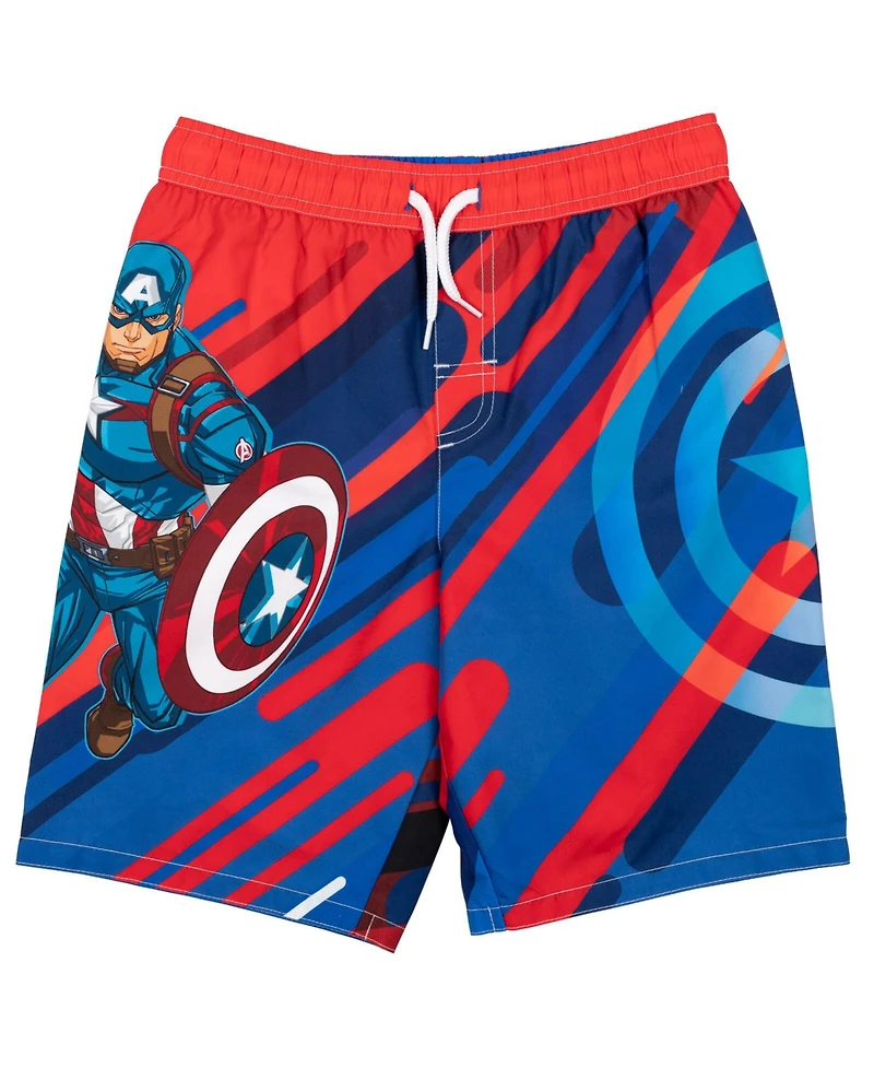 Avengers Boys Marvel 3 Pack Swim Trunks Bathing Suits
