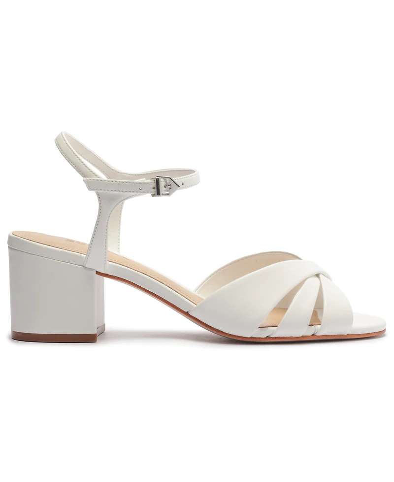 Schutz Women's Keefa Mid-Block Heel Sandals