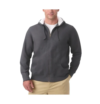 KingSize Big & Tall Sherpa-Lined Fleece Zip Hoodie