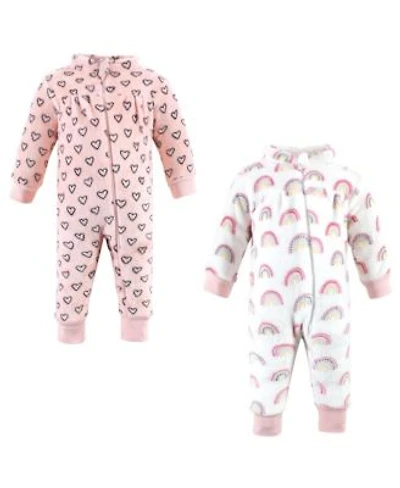 Hudson Baby Baby Girls Plush Jumpsuits
