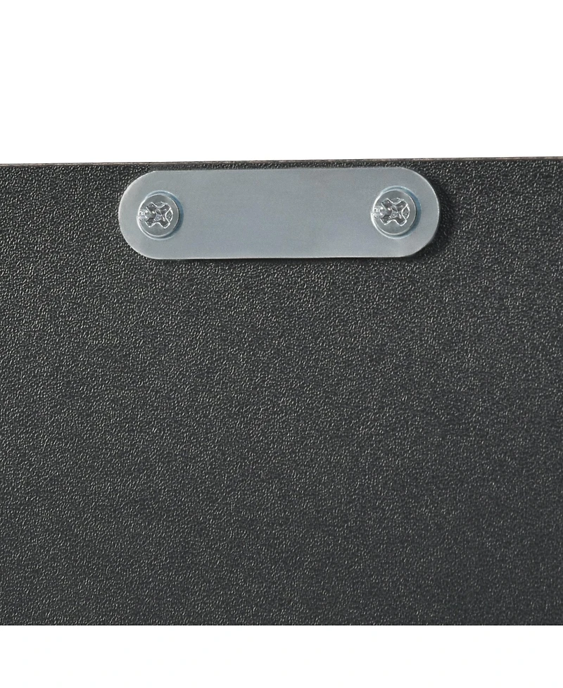 Tall Bathroom Corner Cabinet, Freestanding Storage Cabinet with Doors and Adjustable Shelves, Mdf Board, Black