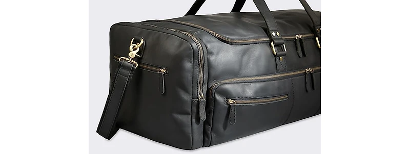 Luxorro 100% Full Grain Leather Duffel Bag