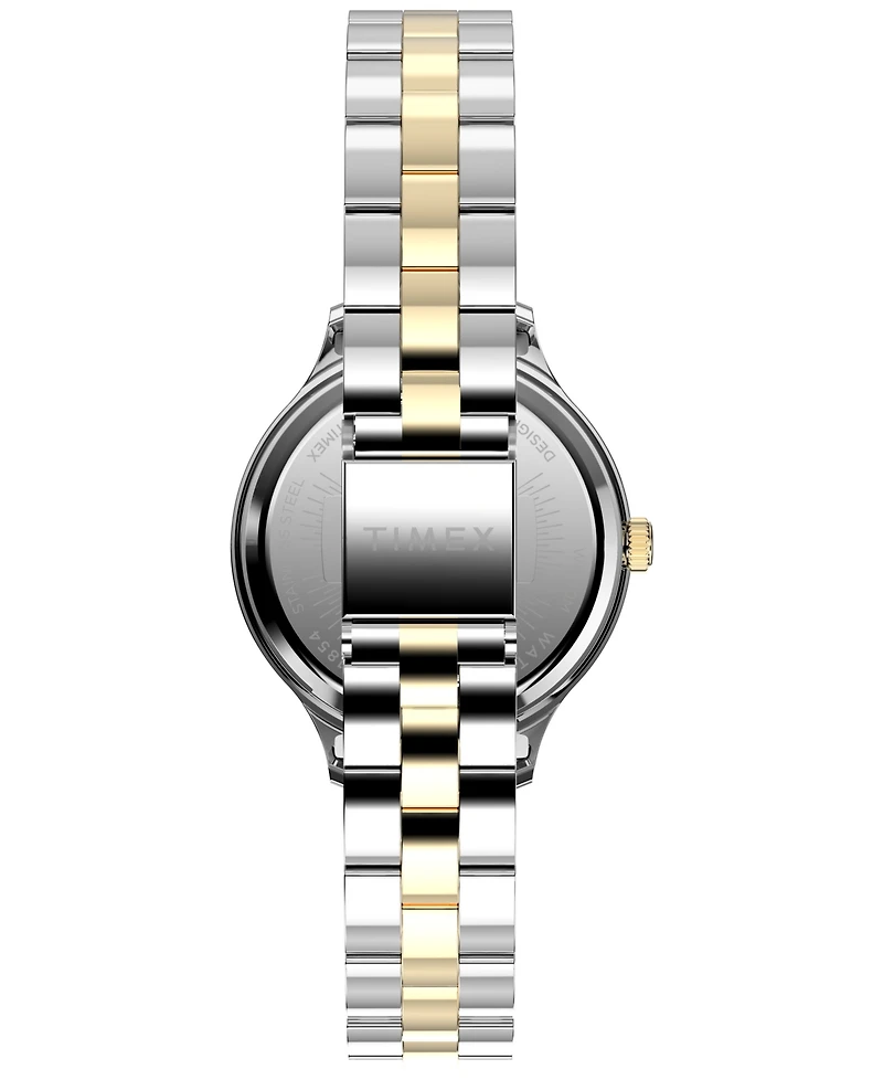 Timex Women's Quartz Analog Two-Tone Stainless Steel Watch, 32mm