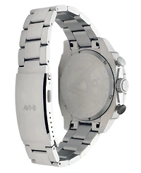Avi-8 Men's Hawker Hunter Atlas Dual-Time Chronograph Solid Stainless Steel Bracelet Watch