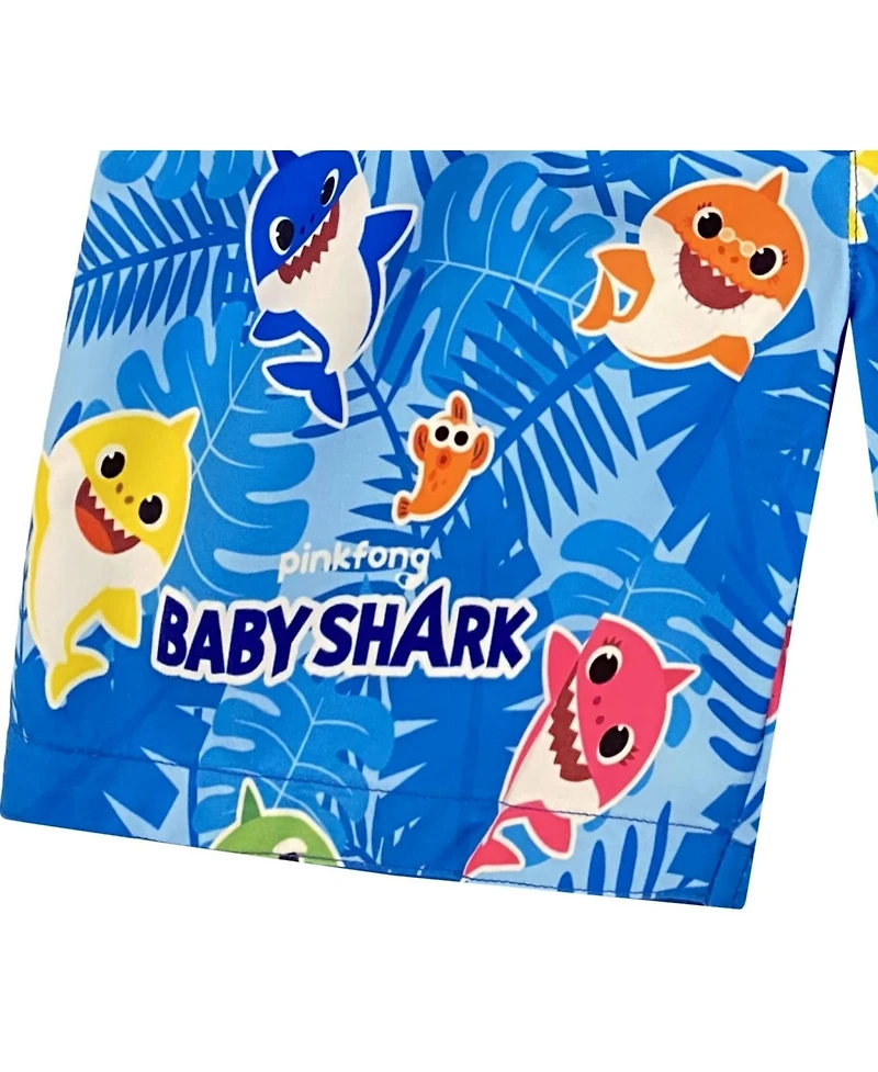 Baby Shark Little Boys Pinkfong Shark Swim Trunks Bathing Suit