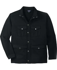 KingSize Big & Tall Sweater Fleece Multi-Pocket Jacket