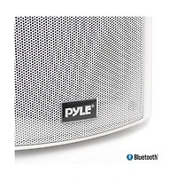 Pyle PDWR51BTWT 5.25" Bluetooth Waterproof Indoor/Outdoor Wall Mount Speakers - 240W, White, Pair