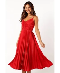 Petal and Pup Women's Naira Pleated Midi Dress