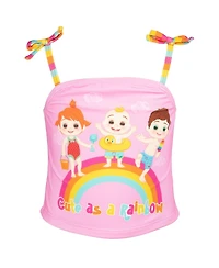 CoComelon Toddler Girls Tankini Top and Bikini Bottom Swim Set
