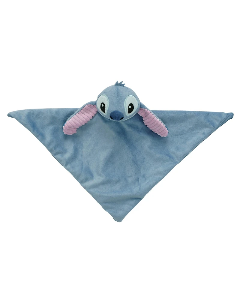 Lambs & Ivy Baby Disney Baby/Toddler Stitch Plush Security Blanket Lovey - Blue