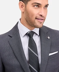 Ted by Baker Men's Modern-Fit Charcoal Birdseye Wool-Blend Suit Separate Jacket