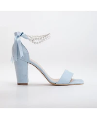 Melissa Block Heels Sandals with Pearls