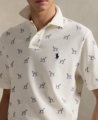 Polo Ralph Lauren Men's Classic-Fit Dog-Print Mesh Shirt