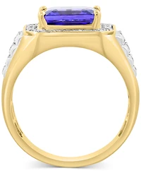 Effy Men's Tanzanite (2-7/8 ct. t.w.) & Diamond (1/2 ct. t.w.) Ring in 14k Gold