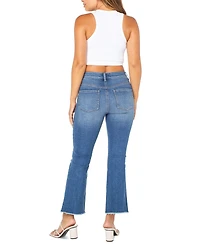 Celebrity Pink Juniors' Mid-Rise Cropped Kick-Flare Jeans