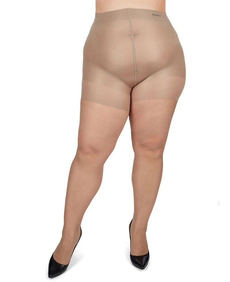 MeMoi Plus Curvy Ultra Sheer Control Top Pantyhose