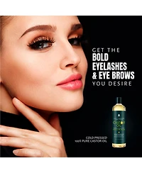 Pursonic Castor oil (16oz): 100% pure, cold-pressed, hexane-free. Ideal for moisturizing, healing, hair growth, and eyelashes.